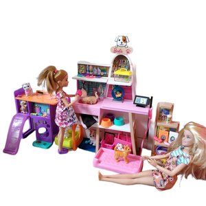 🐺 GONE! 🐺Barbie Pet Boutique & Team Stacie Puppies Playsets .